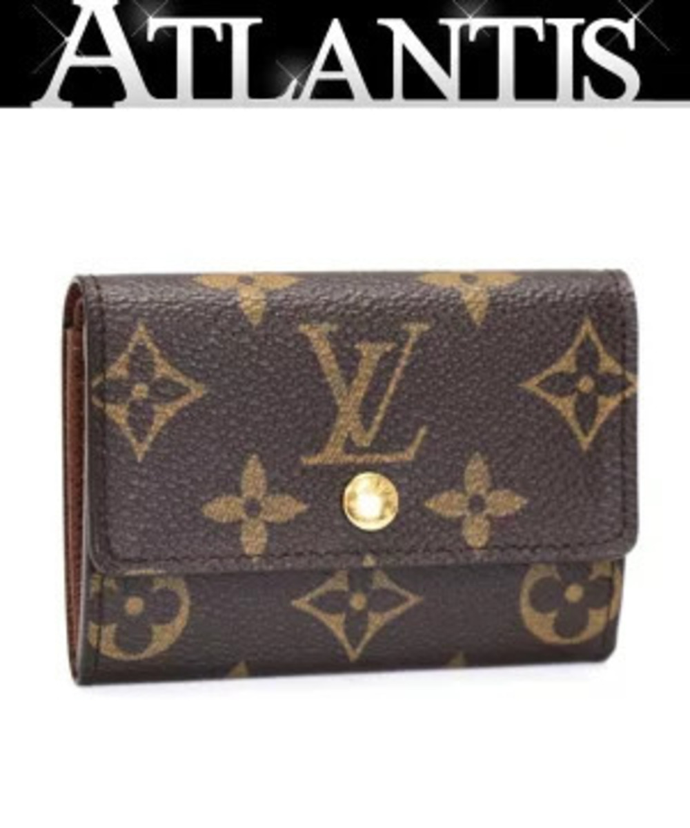 Louis Vuitton Portemonnaie Plat coin case Wallet Monogram